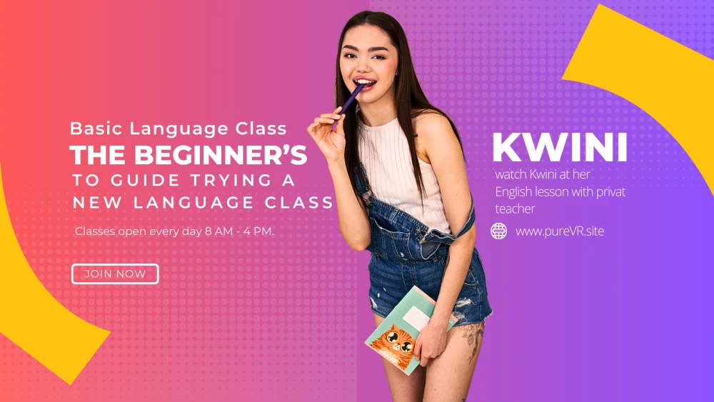 Aulas inocentes se tornam tentadoras: a lição de inglês de Kwini Kim: Ver em PureVR